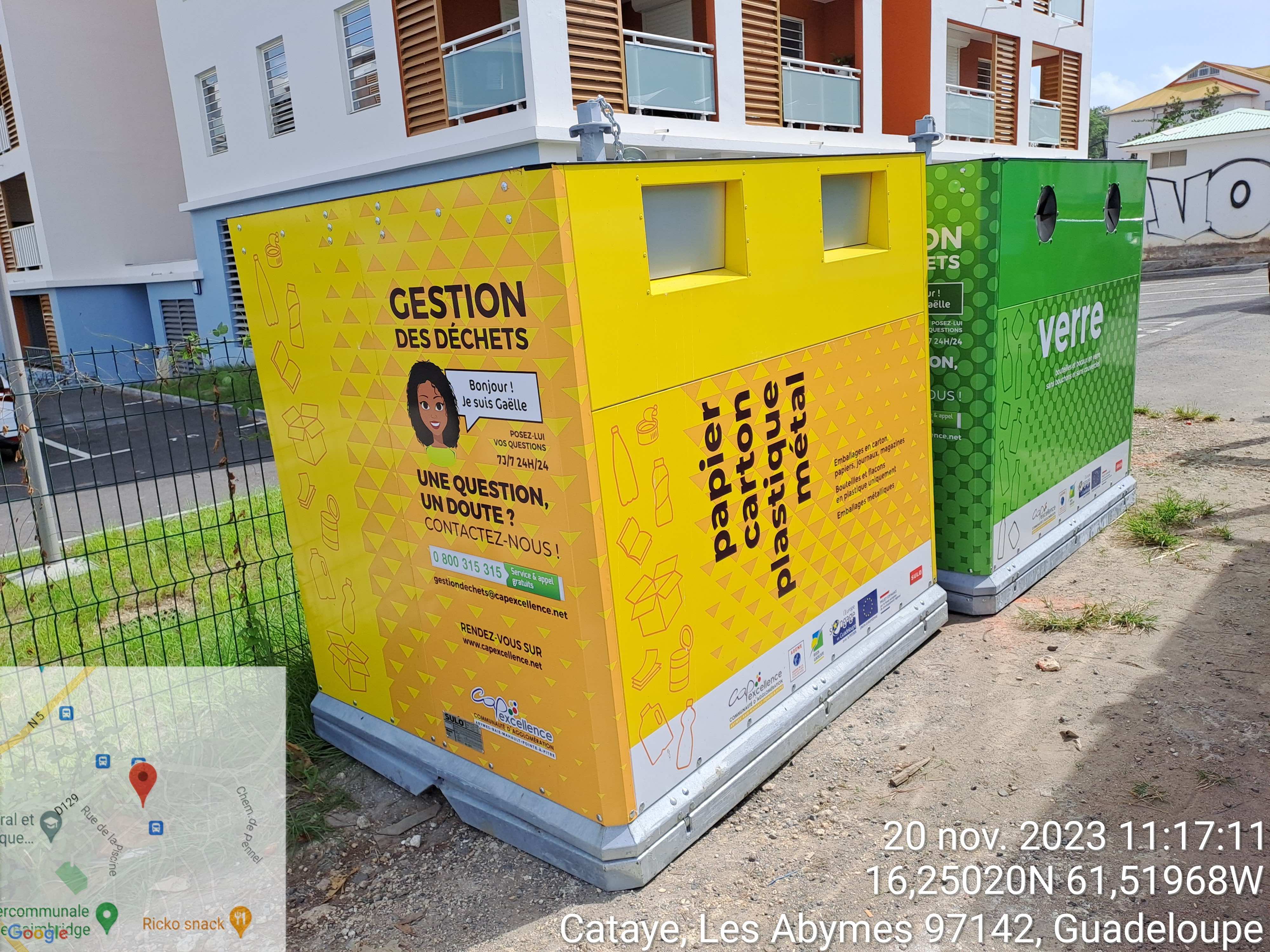 Les nouvelles bornes de tri sont arrivées aux Abymes !
