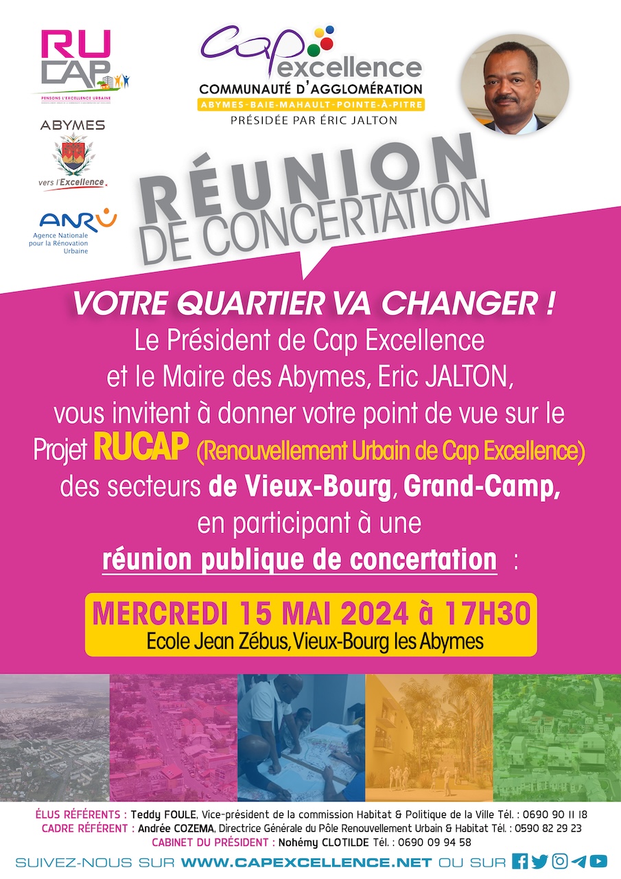 Réunion publique des secteurs de Vieux-Bourg et Grand-Camp aux Abymes