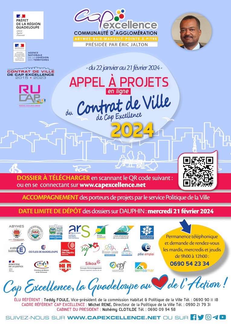 Vous avez un projet pour les Quartiers Prioritaires & les Quartiers de Veille Active du territoire de Cap Excellence ?
